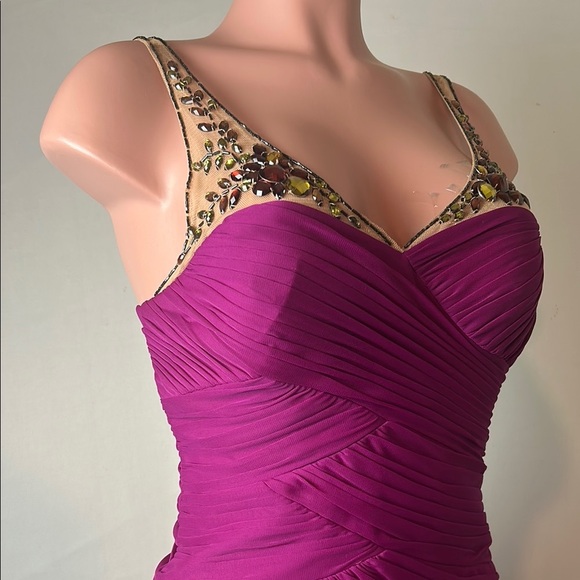 ADRIANNA PAPELL EMBELLISHED STRAPLESS SEXY DRESS SIZE 4 NEW Without Tags - Picture 2 of 13